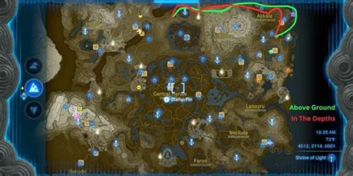 Dinral Dragon Path in Zelda TOTK