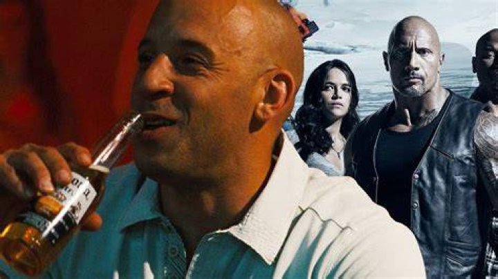 Dom Toretto drinking a Corona beer