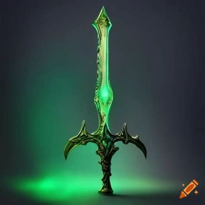 Dralas holding a green sword in Dungeons & Dragons: Honor Among Thieves.