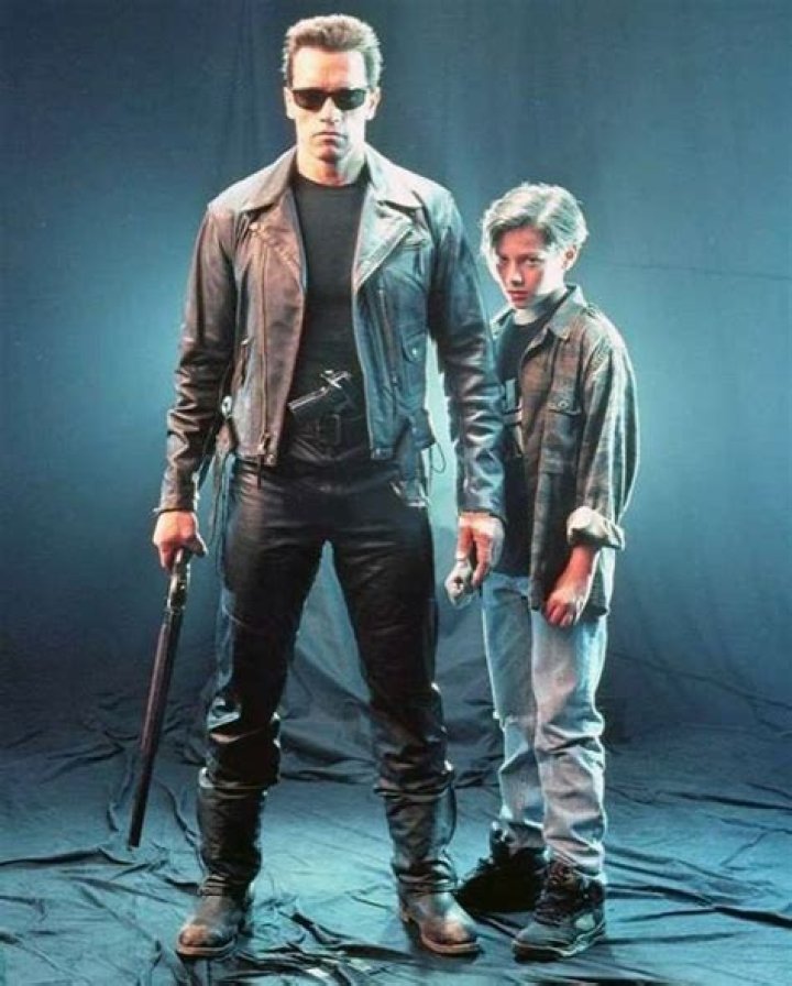 Edward Furlong and Arnold Schwarzenegger in Terminator 2 Judgment Day