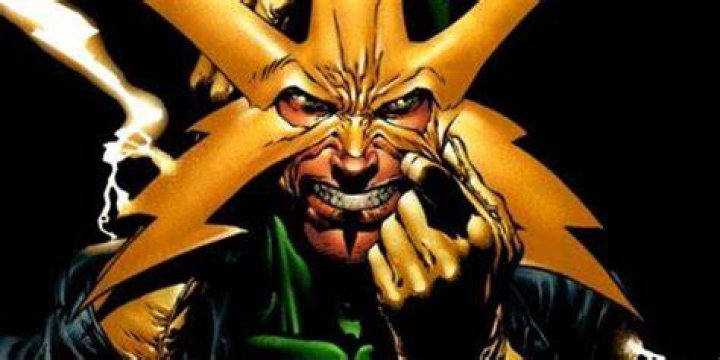 Electro smiles and touches his mask