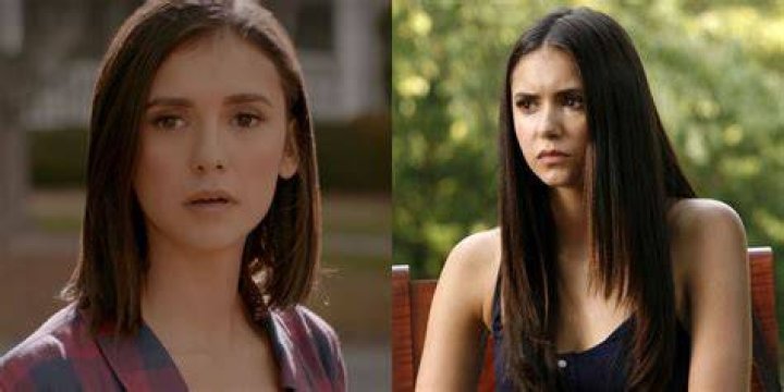 Elena Gilbert looking at Stefan in The Vampire Diaries