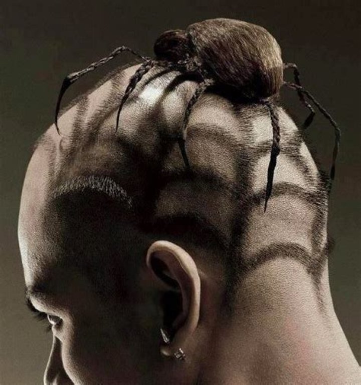 Epic Spider Man Bun Hairstyle with Spiderweb Included! Man Bun Hairstyle