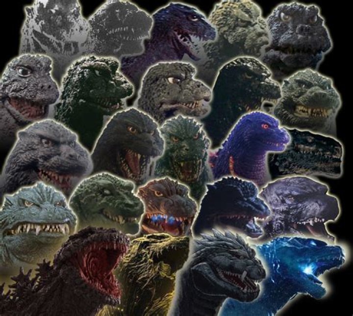 Evolution of Godzilla from 1954 to 2000 to King of Monsters in 2019