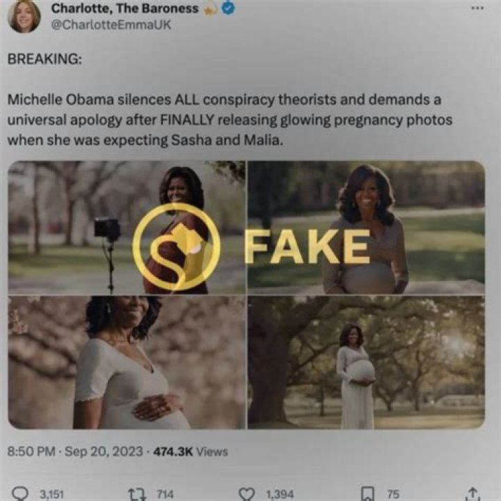 Fact Check Michelle Obama Unveils Previously Unseen Pregnancy Photos?
