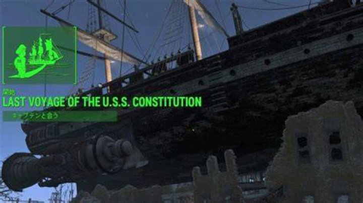Fallout 4 Last voyage of the USS Constitution