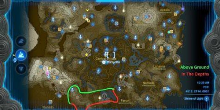 Farosh Dragon Path in Zelda TOTK