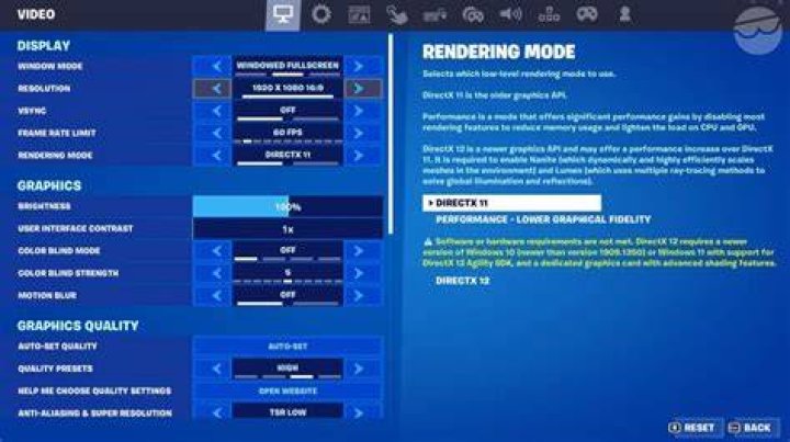 Fortnite Performance Mode Graphics FPS