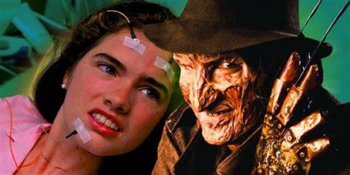 Freddy attacks Nancy in A Nightmare on Elm Street.