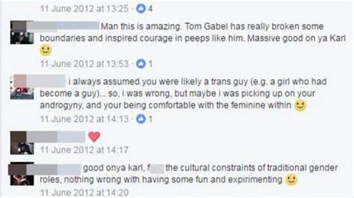 Friends were supportive after Amati decided to transition to a woman. Photo / Facebook 