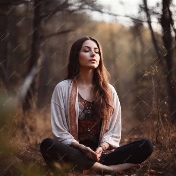 Girl meditating Girl meditating