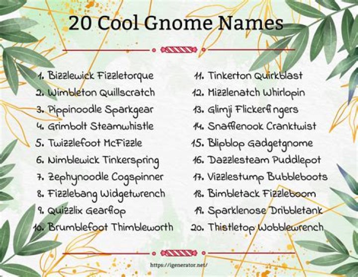 Gnomish Names Origins, Meanings, and Inspiration for Naming