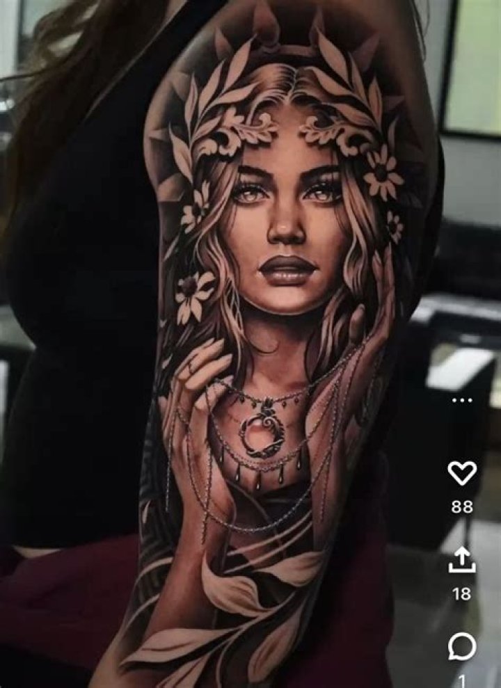 Goddess Tattoo Pin on Tattoo No two goddesses are alike.