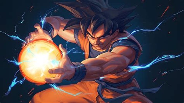 Goku conjures a fireball in Dragon Ball Z