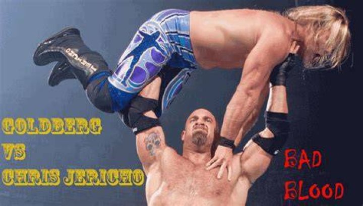 Goldberg Speared Chris Jericho Through The Elimination Chamber 