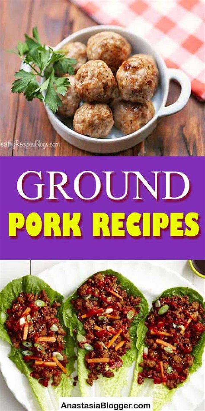 Ground pork recipes Ground pork recipes