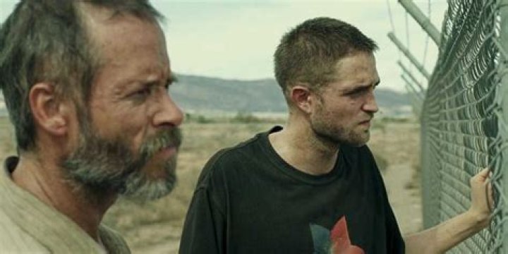 Guy Pearce as Eric and Robert Pattinson as Rey in a scene from The Rover.