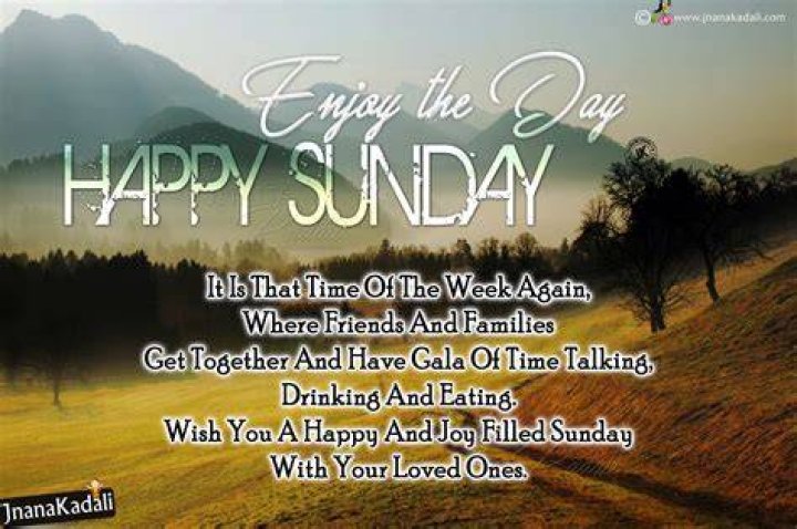 Happy Sunday Joyful Quotes With Misty Morning Hd Wallpaprs in English