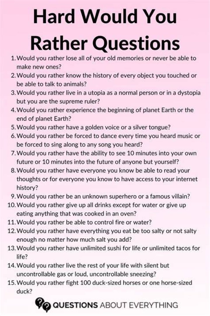 hardest would you rather questions deep