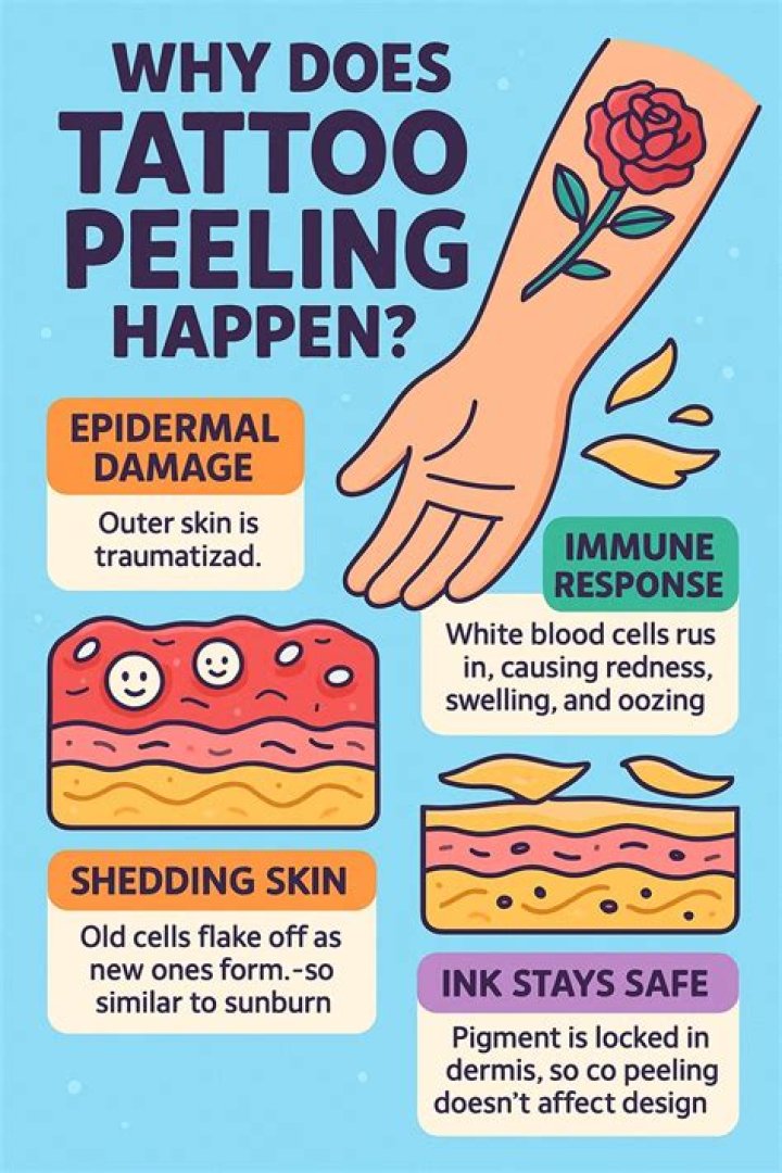 Here's What You Should Do To Take Care Of A Peeling Tattoo