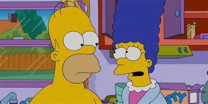 Homer and Marge in The Simpsons