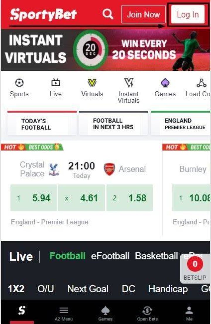 How to login to sportybet login gh Ghana