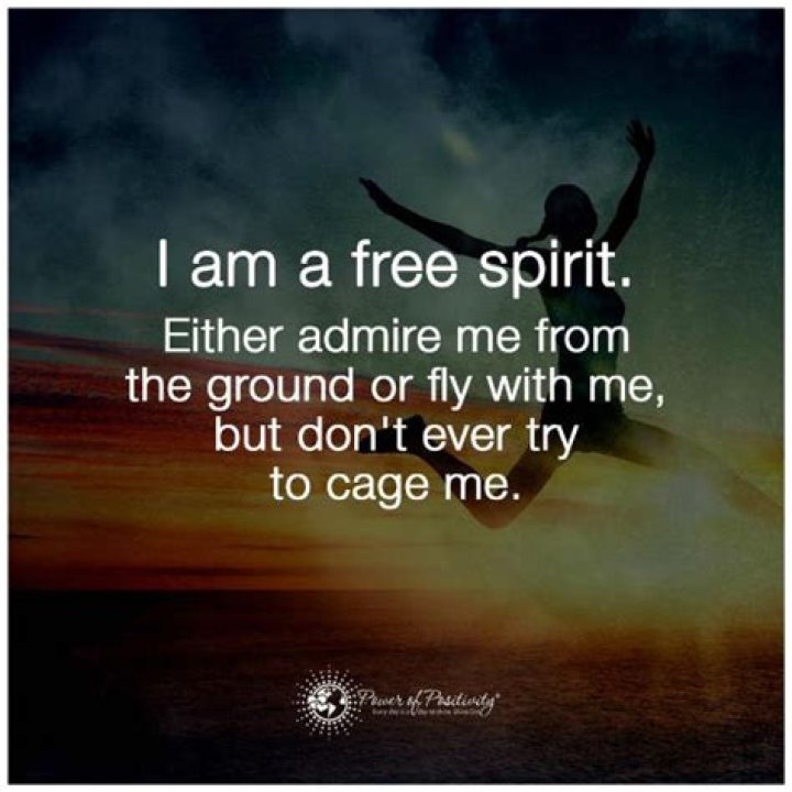 I am a free Spirit Either admire me from the ground or fly with me but
