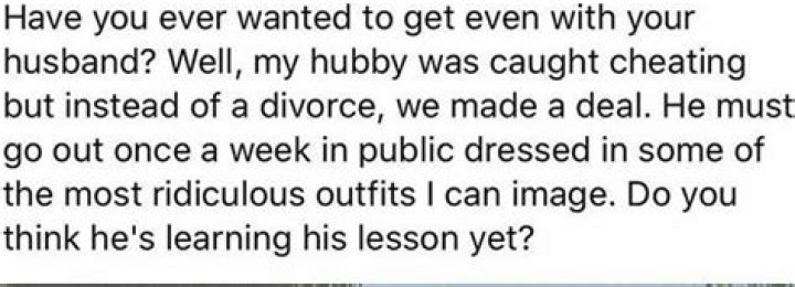 Instead of divorcing her husband, the woman made a deal. Photo / Supplied