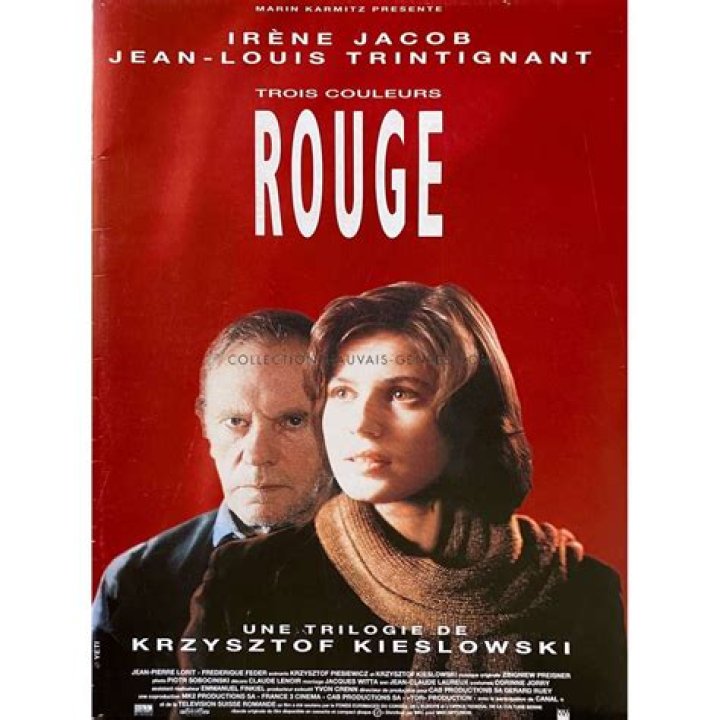 Irene Jacob and Jean-Louis Trintignant in Red