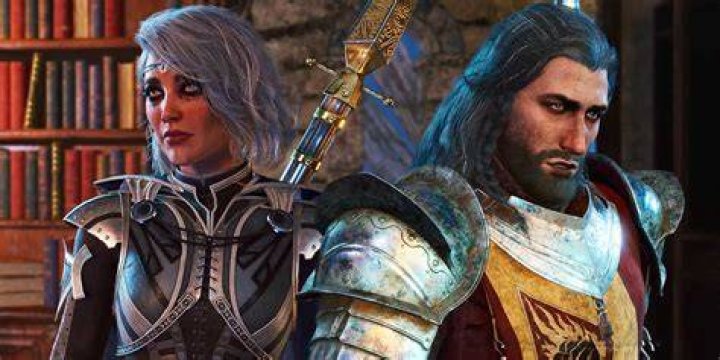 Isobel and Marcus, a cleric and knight from Baldur's Gate 3.