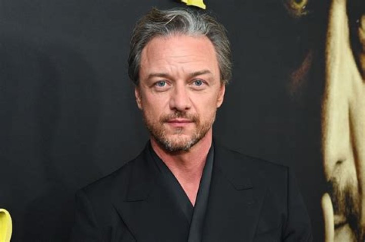 James McAvoy in a raincoat in Split