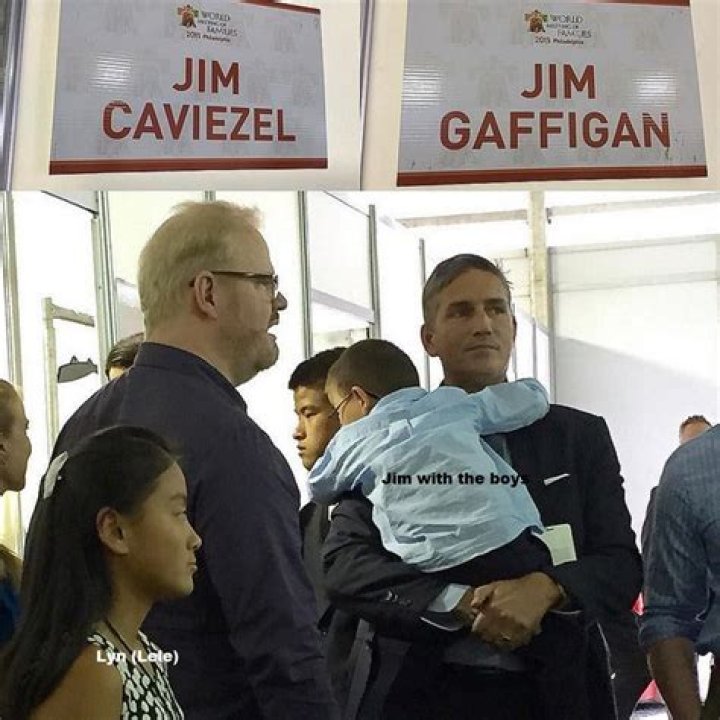James Patrick Caviezel &bull; Jim & Kerri Caviezel and family before and