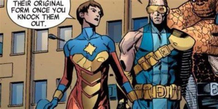 Janet Van Dyne As Captain Marvel From Age Of Ultron comic.