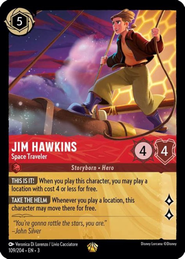Jim Hawkins Space Traveler Into The Inklands Disney Lorcana