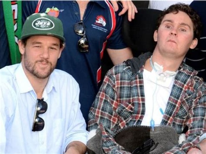 Jimmy Galvin, left, has supported his friend Sam Ballard since the fateful night. Photo / News Limited