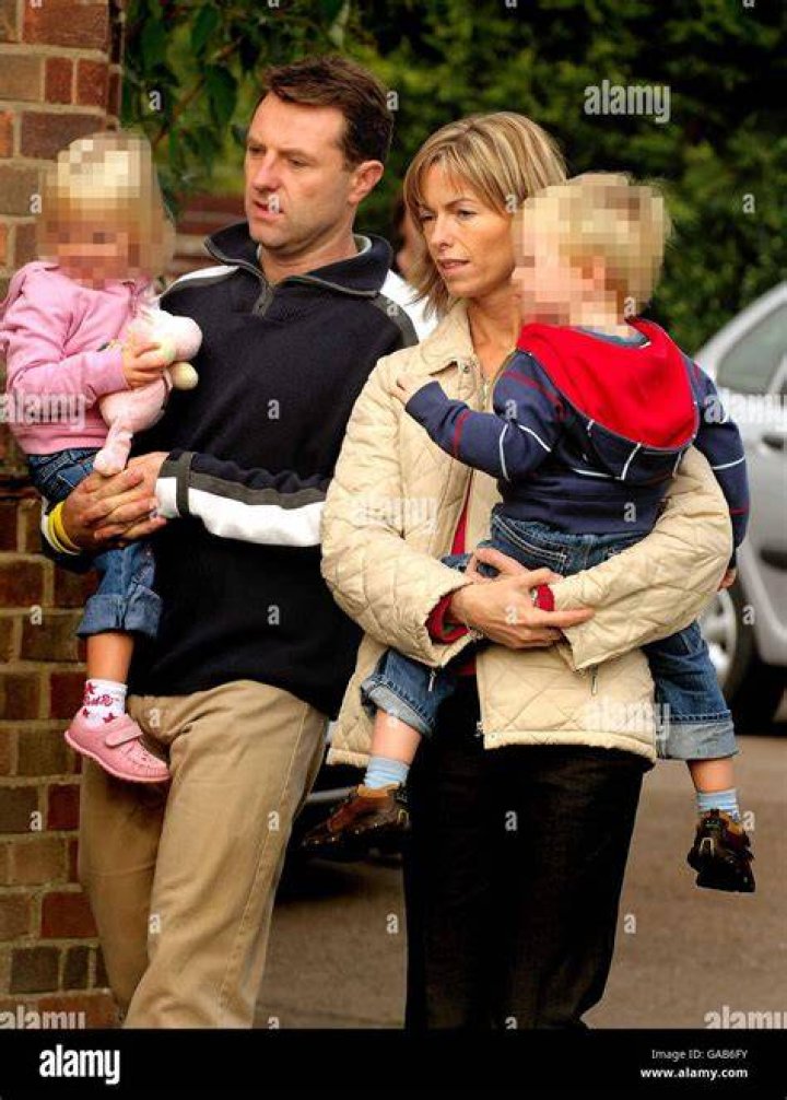 Kate McCann with Amelie on their return home to Rothley, without Maddie, in 2007. Photo / Getty Images