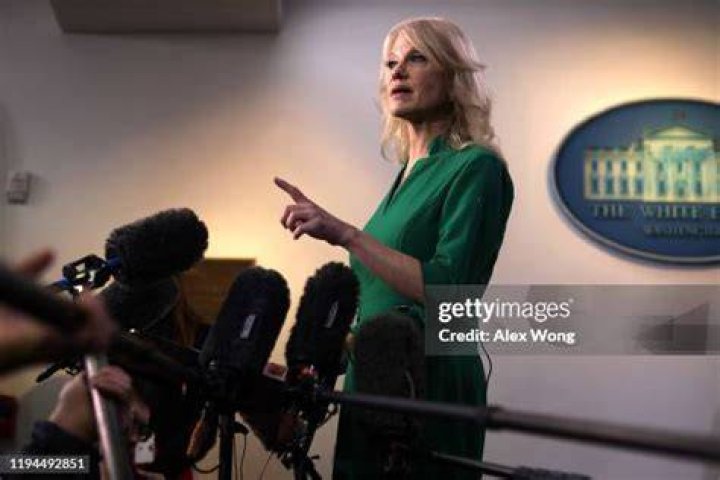 Kellyanne Conway speaks to members of the media Kellyanne Conway speaks to members of the media