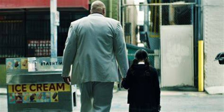Kingpin and young Maya Lopez in Echo