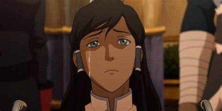 Korra sheds a single tear in The Legend of Korra
