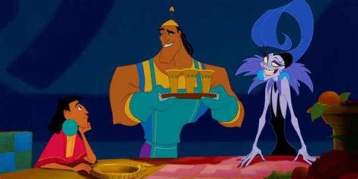 Kronk serving Yzma and Kuzco