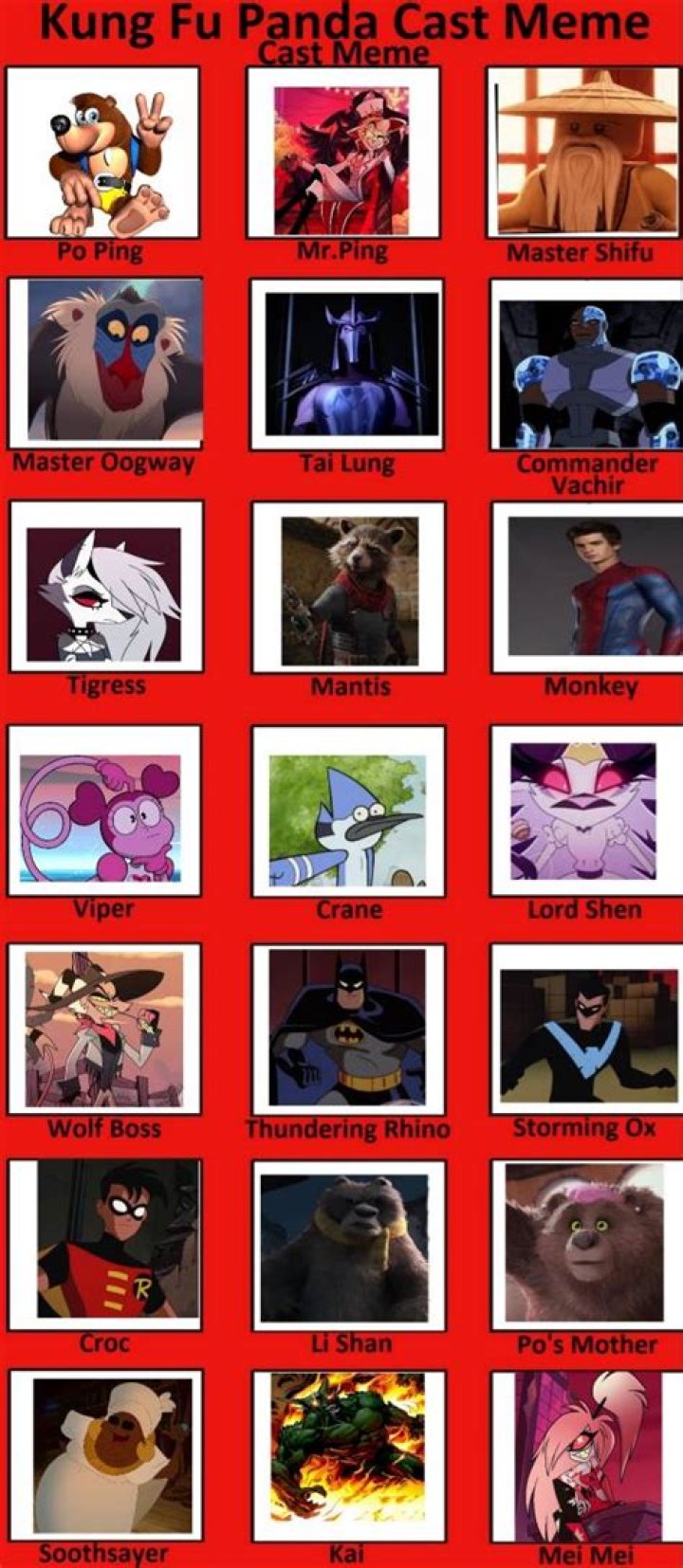 Kung Fu Panda Recast