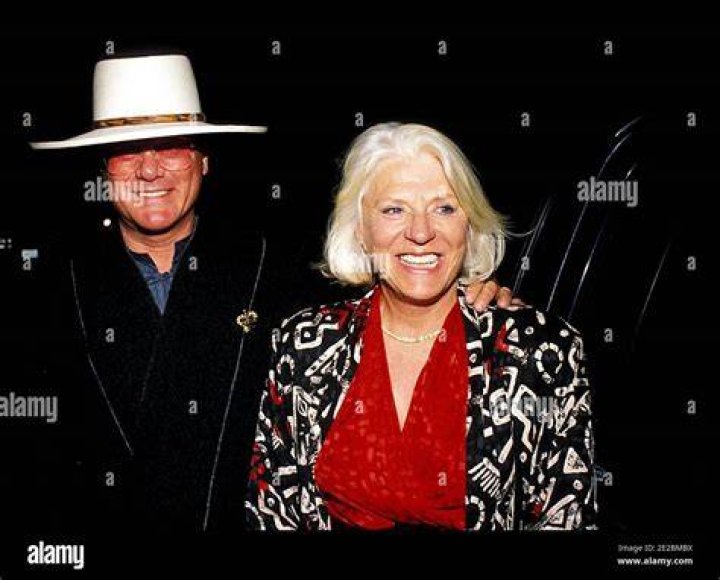 Larry Hagman And Wife Maj Axelsson Fotos e Im&aacute;genes de stock Alamy