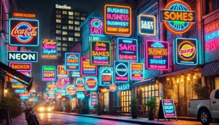 Linda Lent Lent, Neon signs, Linda
