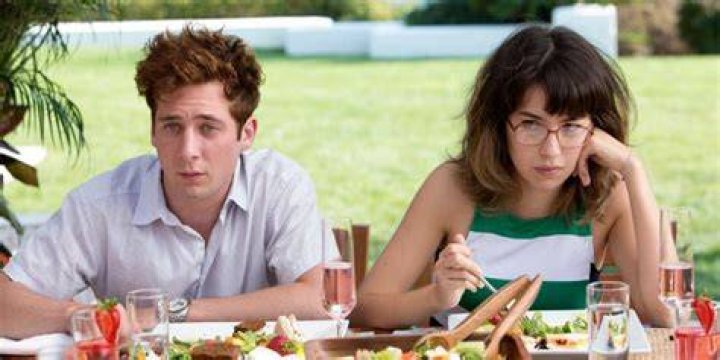 Lip and Amanda sitting together on Shameless
