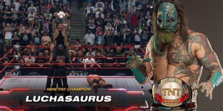 Luchasaurus Wins The TNT Championship From Wardlow
