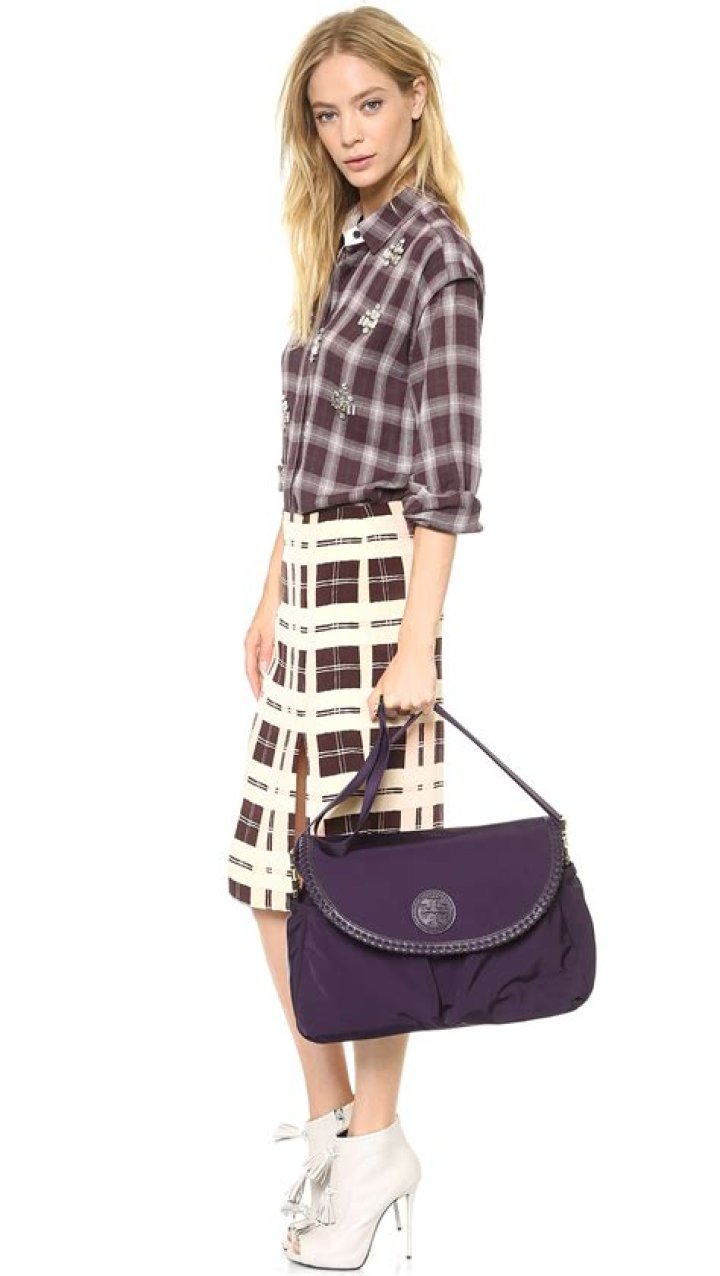Lyst Tory Burch Marion Nylon Backpack in Black
