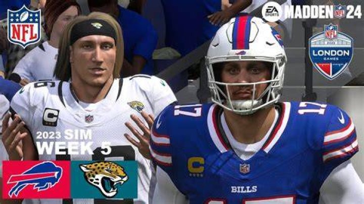 Madden 24 Buffalo Bills vs Kansas City defensive and offensive lines. 
