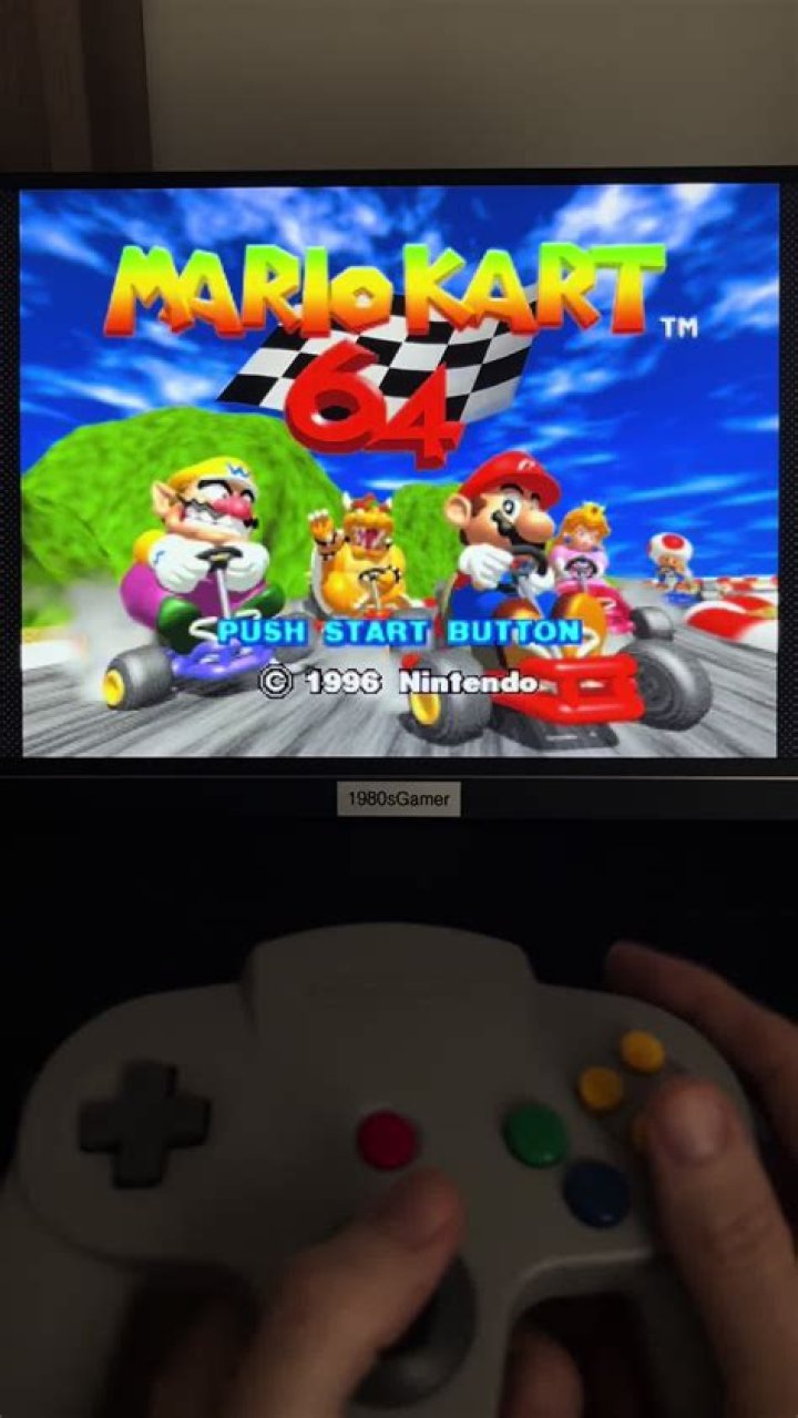 Mario Kart 64 alternate title screen.