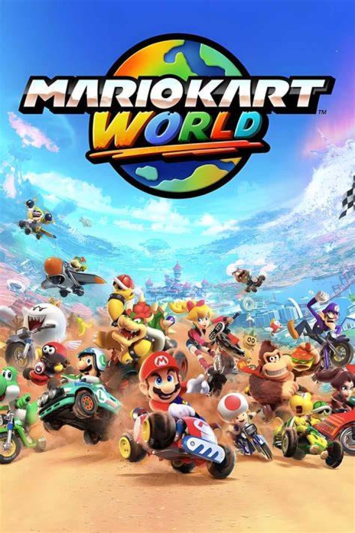 Mario Kart DS promotional cover with Mario and Luigi