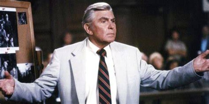 Matlock with his hands out on the titular show